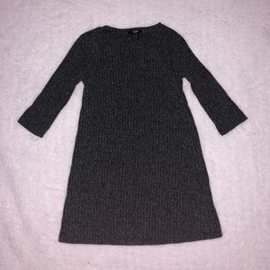 a sweater dress